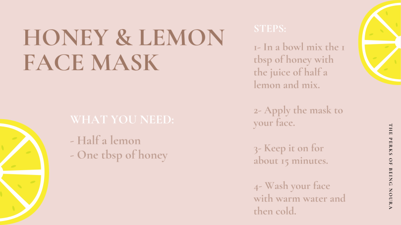 Honey &amp; Lemon face mask